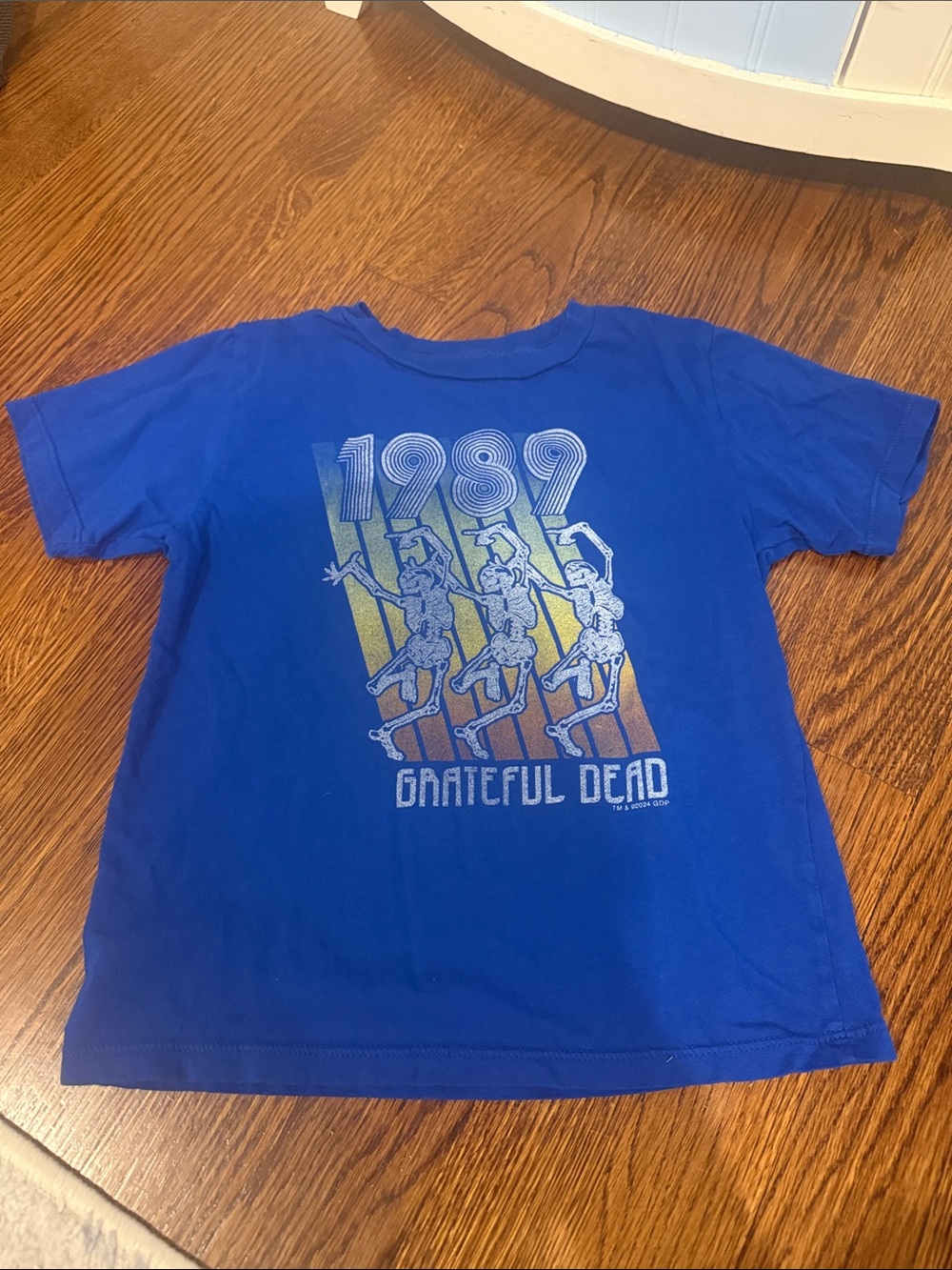 Rowdy Sprout Grateful Dead 1989 Blue Graphic Tee